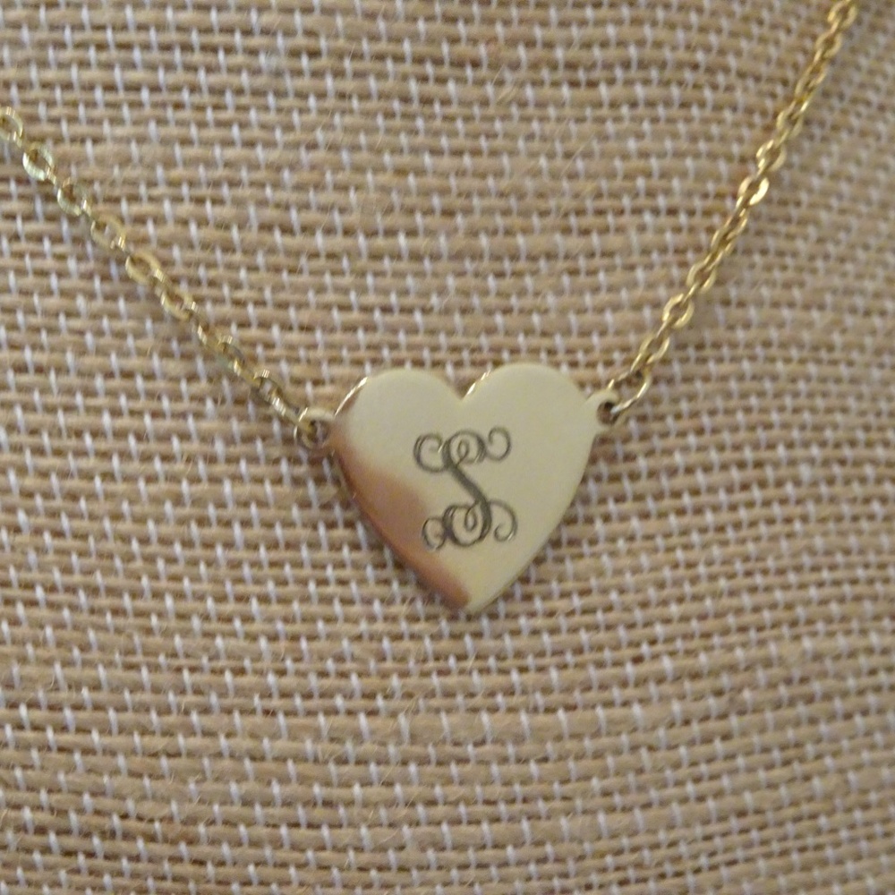 Y2k Cursive Calligraphy Script S Initial Gold Fil… - image 5